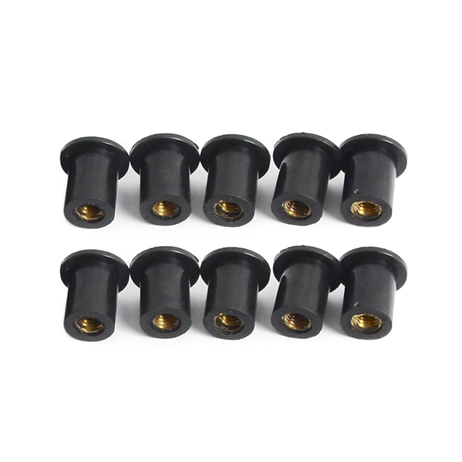 M4 M5 M6 Motorcycle Windshield Screws Bolts Nut 10/20/50/100pcs Metric Rubber Well Nuts Fastener