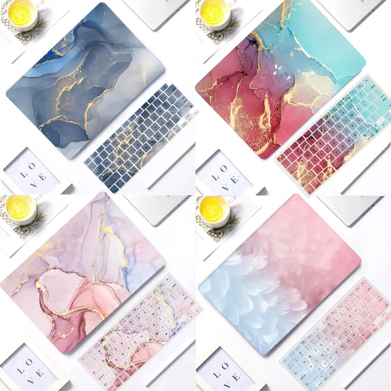 Marble Laptop Case for Macbook Pro 14 A2442 Air Pro Retina 11 13 15 16 Hard Shell for Mac A2337