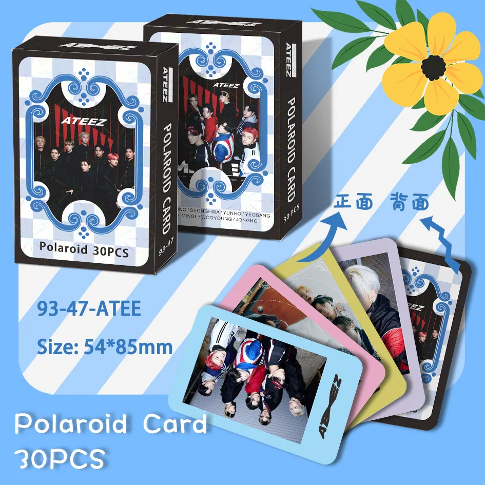 

30 шт./набор Kpop Idol Ateez LOMO Card HD Фотокарта ATEEZ альбом Idol Поклонники подарочные карты Высокое качество для поклонников коллекционный подарок