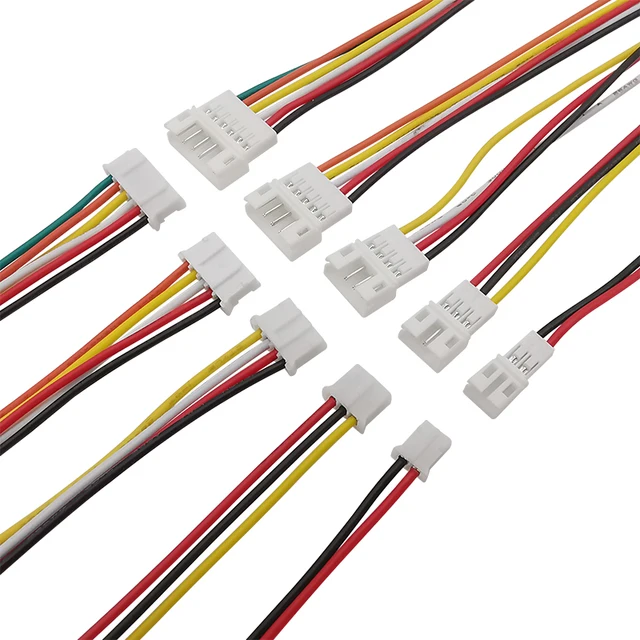 Micro JST PH 2.0mm Pitch 2/3/4/5/6 Pin Male / Female Socket Wire Cable Connector PH2.0 Plug 26AWG Electronic Wires 20CM 1