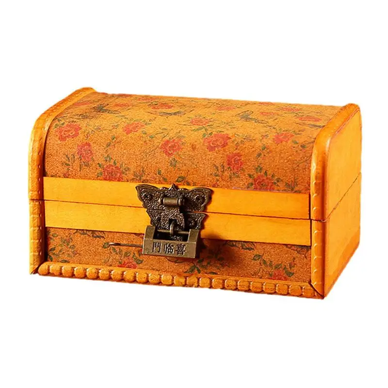 Scatola Portagioie In Legno Scatola Portaoggetti In Stile Vintage Scatola Portaoggetti Decorativa In Legno Multiuso Retrò Fatta A Mano Con