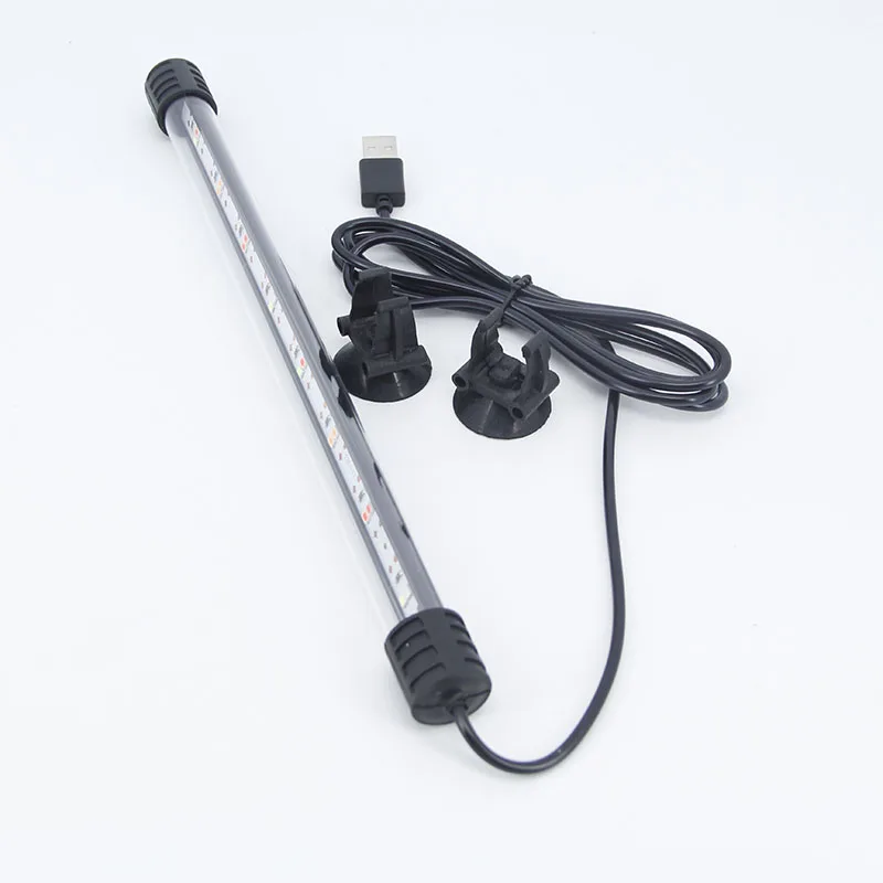Multi-color 17cm 37cm Aquarium USB power LED Lighting Submersible Mood Lamp Waterproof Fish Tank Decorative Plant Grow Light led lamp aquarium light aquarium lamp