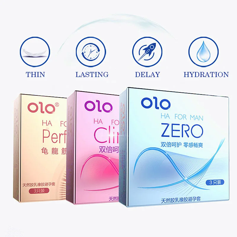 Erotic Condoms 3PCS Ultrathin Sex Toys Dotted Granular Sex Accessories Tight Waist Penis Sleeve for Men Delay Ejaculation Orgasm