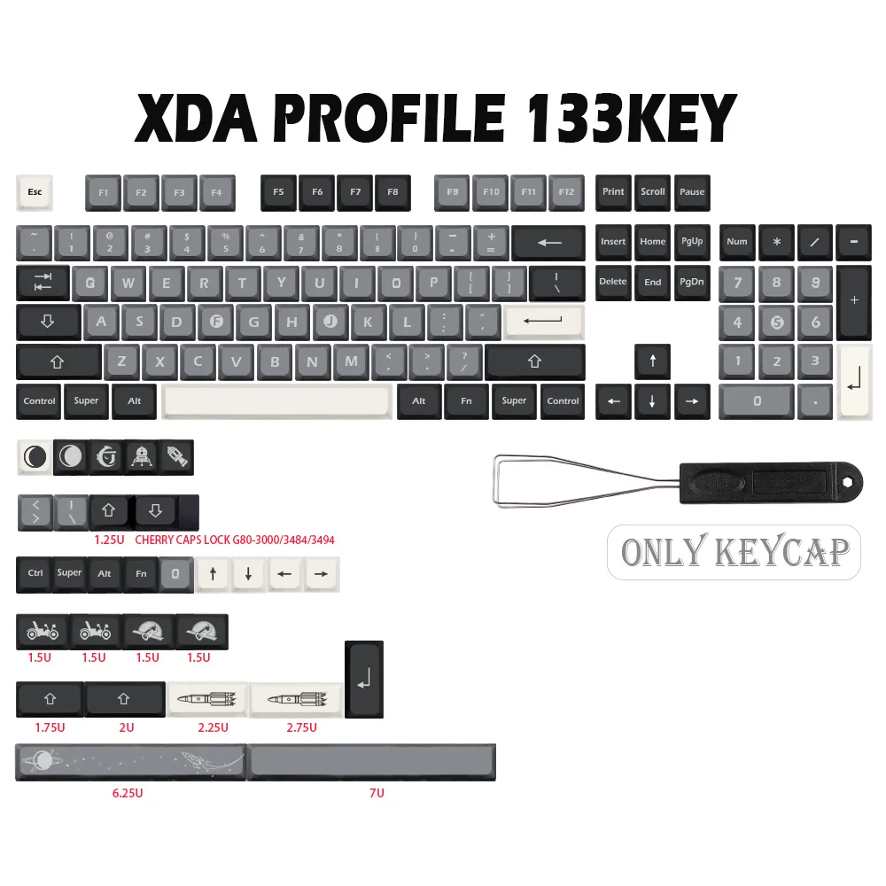 75 84 980 104 teclado mecânico chave