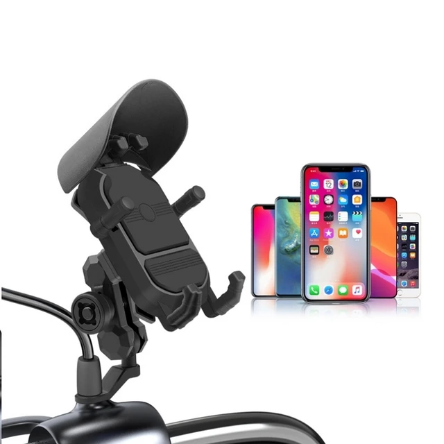 Motorcycle Phone Holder Phone Cradle GPS Moto Support Cellphone Handlebar and Rearview mirror Mount for 4-7 inch Phone