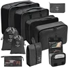 7/10Pcs Set Waterproof Travel Organizer Portable Storage Bags Packing Cubes Set Cases Luggage Clothes Underwear Tidy Pouch 1