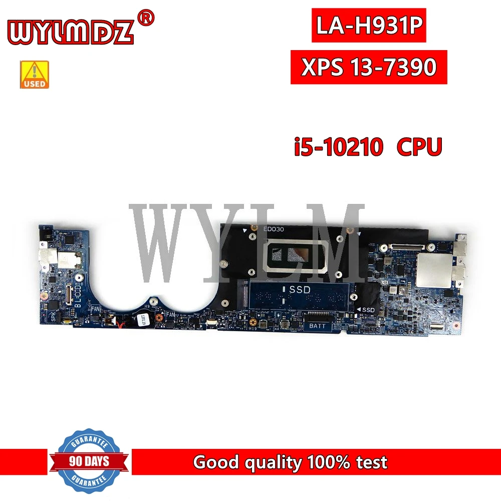 

EDP35 LA-H931P i5-10210CPU 8GB RAM Mainboard For DELL XPS 13-7390 Laptop Motherboard CN 0XVGGW XVGGW 100% Tested Working Well