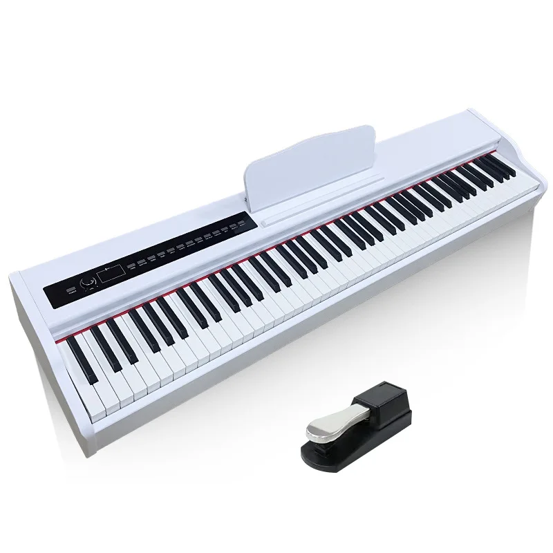 Piano numérique à 88 touches avec banc, support de meuble, piano électrique  domestique USB/MIDI for débutant et professionnel (Color : White) :  : Instruments de musique et Sono