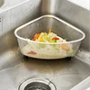 Kitchen Sink Drain Basket Leak-proof Metal Trash Strainer Stainless Steel Triangle Food Vegetables Peel Egg Filter Storage Tool 5