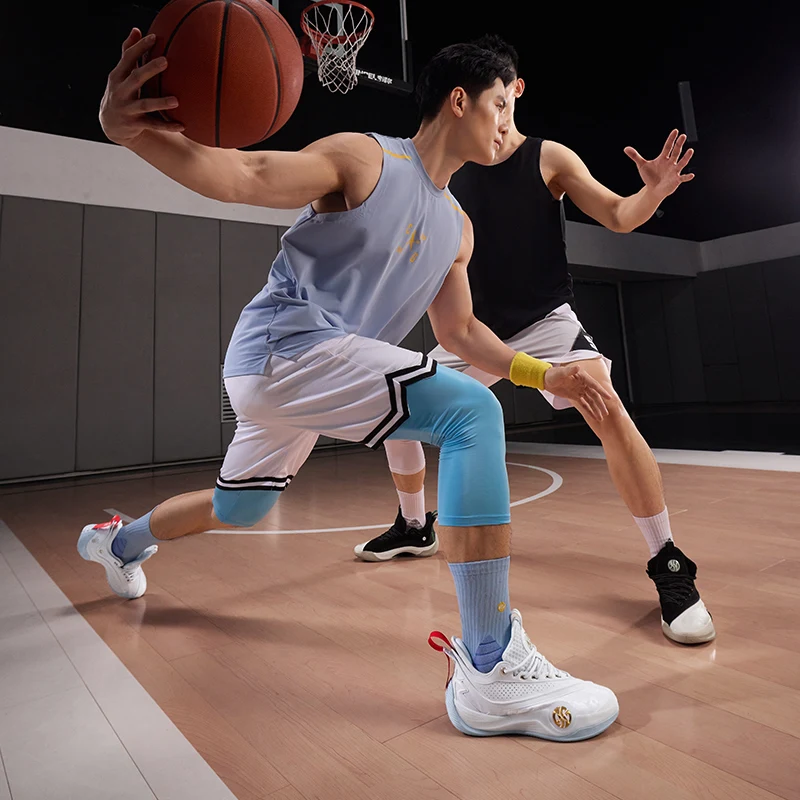 361 Degrees ZEN VI PRM Men's Basketball Sports Shoes Middle-Top Combat Wear-Resistant Non-Slip Support Sneakers Male 672431102 6