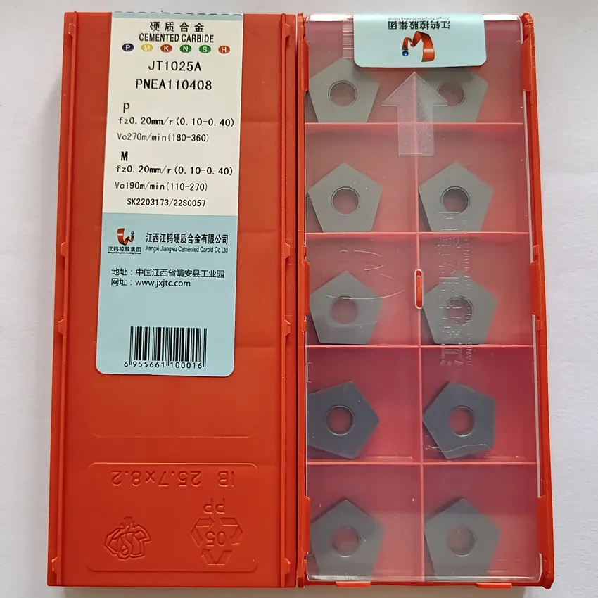 

PNEA110408 JT1025A/PNEA110408 JT1225/PNEA110408 JT4340 PNEA110408 Original JXTC CNC blade carbide inserts 10pcs/box