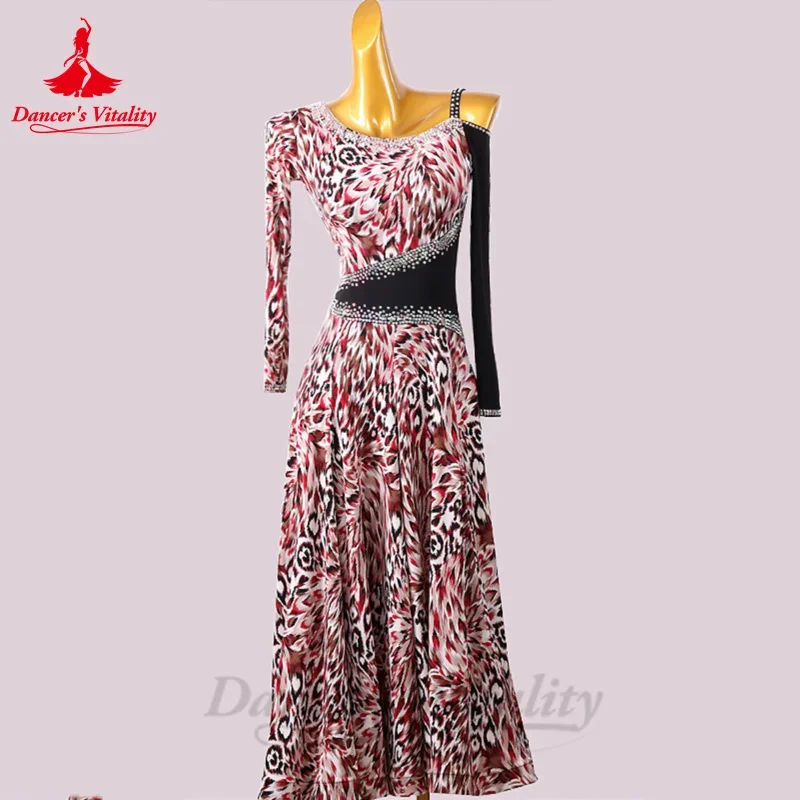 

Modern Dance Performance Skirt Competiton for Social National Standard High End Waltz Costumes Adult Ballroom Dancing Dresses