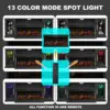 75-inch Electric FireplaceTV Stand 3-side Glass LED Modern Media Entertainment Center Console Adjustable Flame 40-inch Fireplace 4