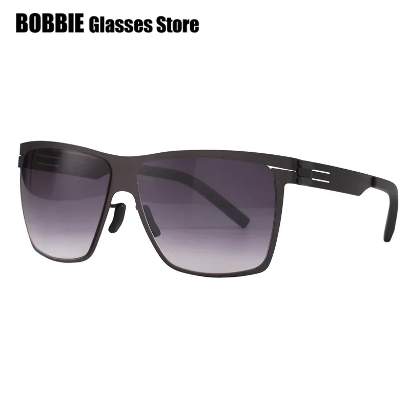

Pilot Driving Glasses Square Sunglasses Men Vintage Polarized Anit UV Alloy Eyeglasses Sun Glasses Women Screwsless Light Design