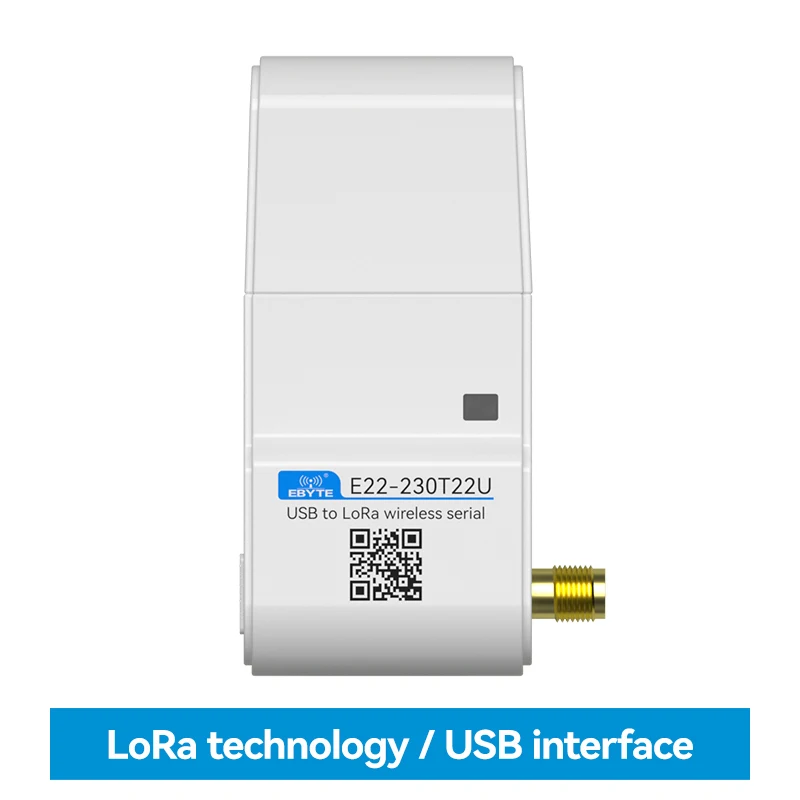 

SX1262 LoRa Module 230MHz USB Interface E22-230T22U 22dBm DIP Wireless Module With Antenna Long distance 5KM RSSI LBT