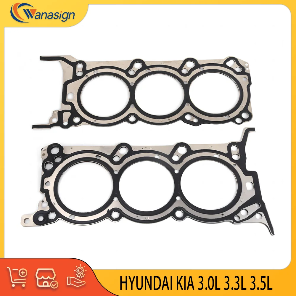 Комплект прокладок головки цилиндра, левый и правый Комплект для Hyundai KIA GENESIS GRAND SANTA FE greatcadenza SEDONA, 3,0 л, 3,3 л, 3,5 л, V6, 24 В