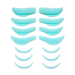 Silicone Reusable Eyelash Perming Pads - 7 Pairs (7pair green)