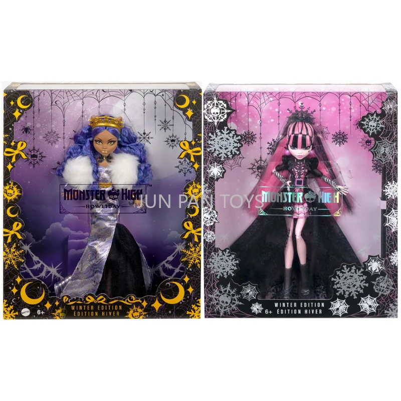 Original Monster High Draculaura Doll Special Howliday Edition Winter Edition Clawdeen Wolf Fashion Doll Collectible Girl Toys maisto 1 18 1936 500k typ special roadster grey static die cast vehicles collectible model car toys
