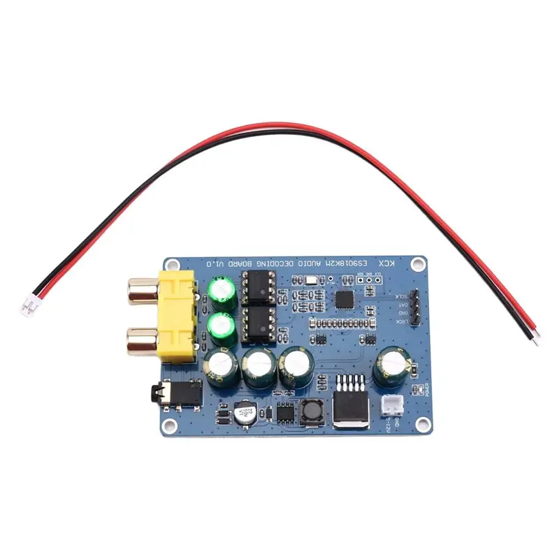 JABS-ES9018K2M DAC 디코더 보드용 I2S Hi-Fi 오디오 디코더 보드용 오디오파일 등급 디코더 보드