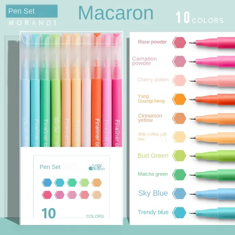 Vibrant Morandi Gel Pens - Multicolor Set for Creative Writing & Artistry