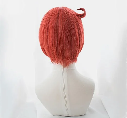 Heat-Resistant Cosplay Wig Second Castle Red Blood Cell Costume Wig + 2 B_
