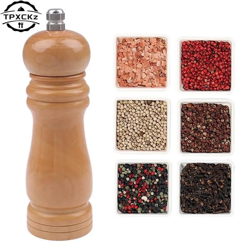 Kitchen Grinder for Salt Pepper Wooden Mill Grinder Peper Spice Seasoning Mill Hand Kitchen BBQ Tools salt and pepper grinder pepper grinder