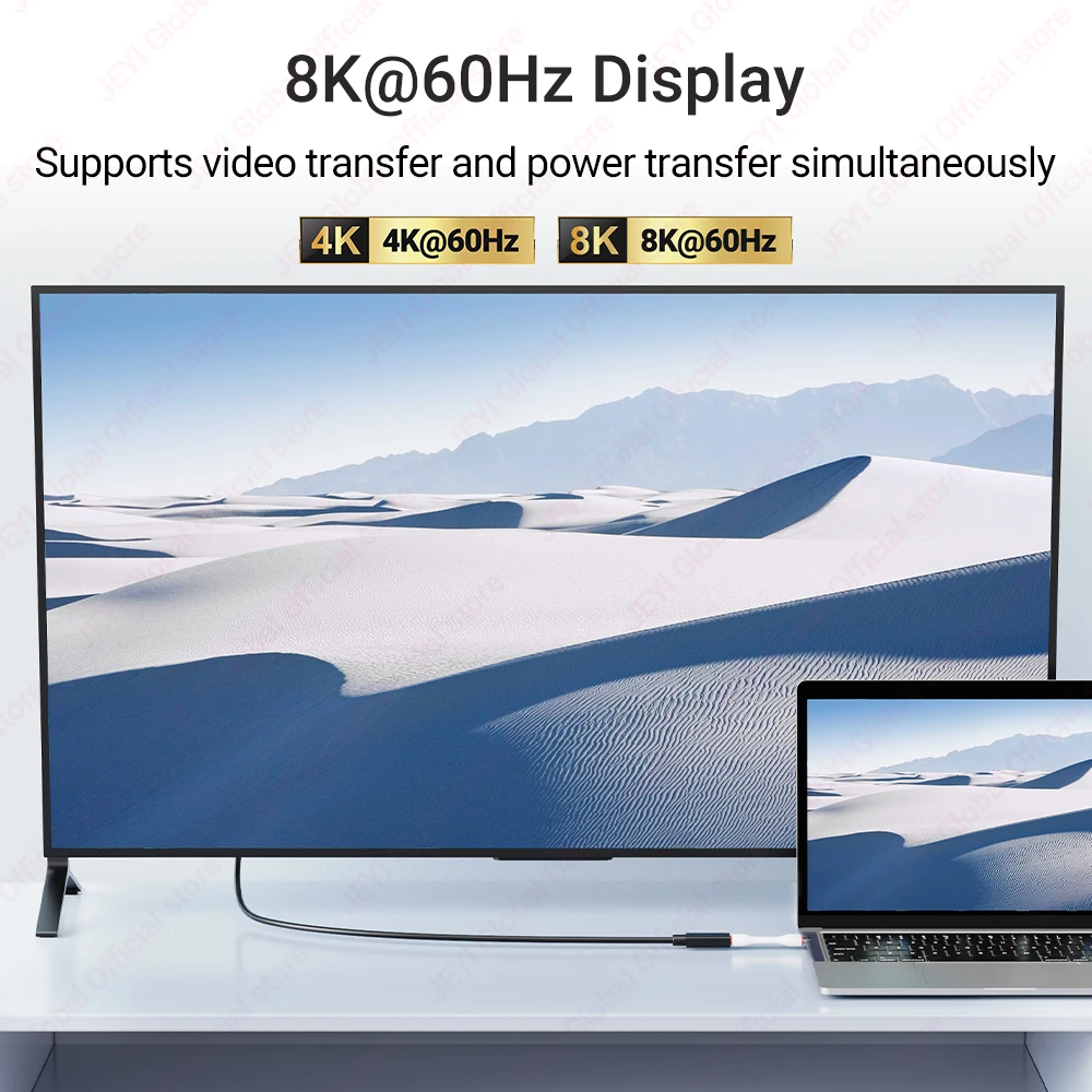 JEYI 80Gbps 저장 가능한 짧은 USB C-USB C 케이블 PD240W 아이폰, 삼성, 용 고속 충전, 썬더볼트 5/4/3 호환