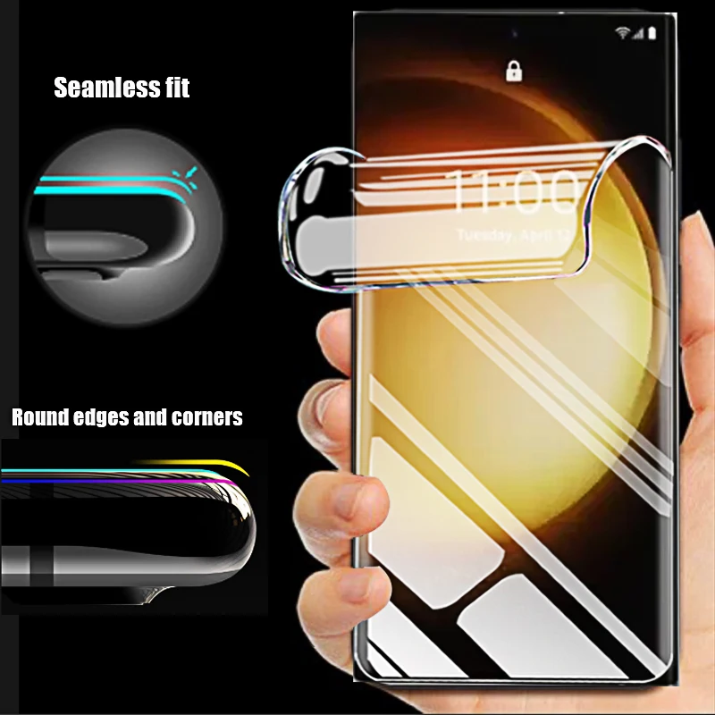 Premium Hydrogel Screen Protector Film - 4 Pack