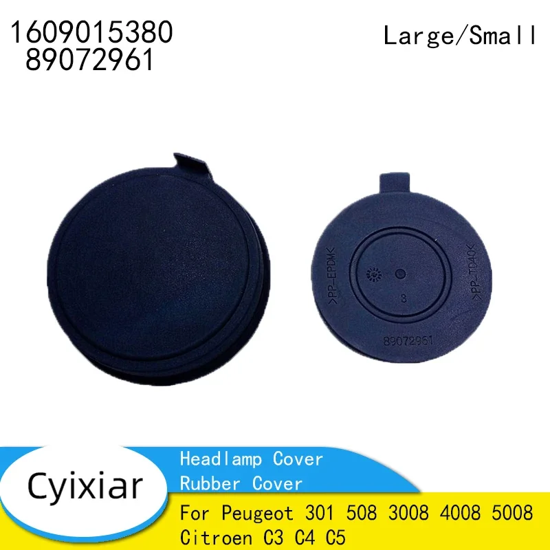 Autokoplamp Stofkappen, 95 Mm 3.74 Inch Universele Autokoplamp Rubber Waterdicht Stofdicht Verstelbare Afdichting Stofkap voor LED-ombouwset (pak van 2