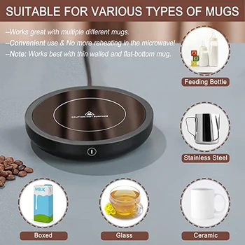 Cup Heater Coffee Mug Warmer Hot Tea Makers Heating Pad Warmer Coaster Electric Hot Plate Coffee Heater For Tea Milk 1