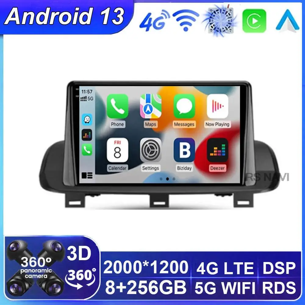 Android 13 Per Nissan X-Trail Xtrail X-Trail 4 T33 2021 Rogue 3 Iii 2020 - 2021 Qled Dsp Multimedia Autoradio Navigazione Gps