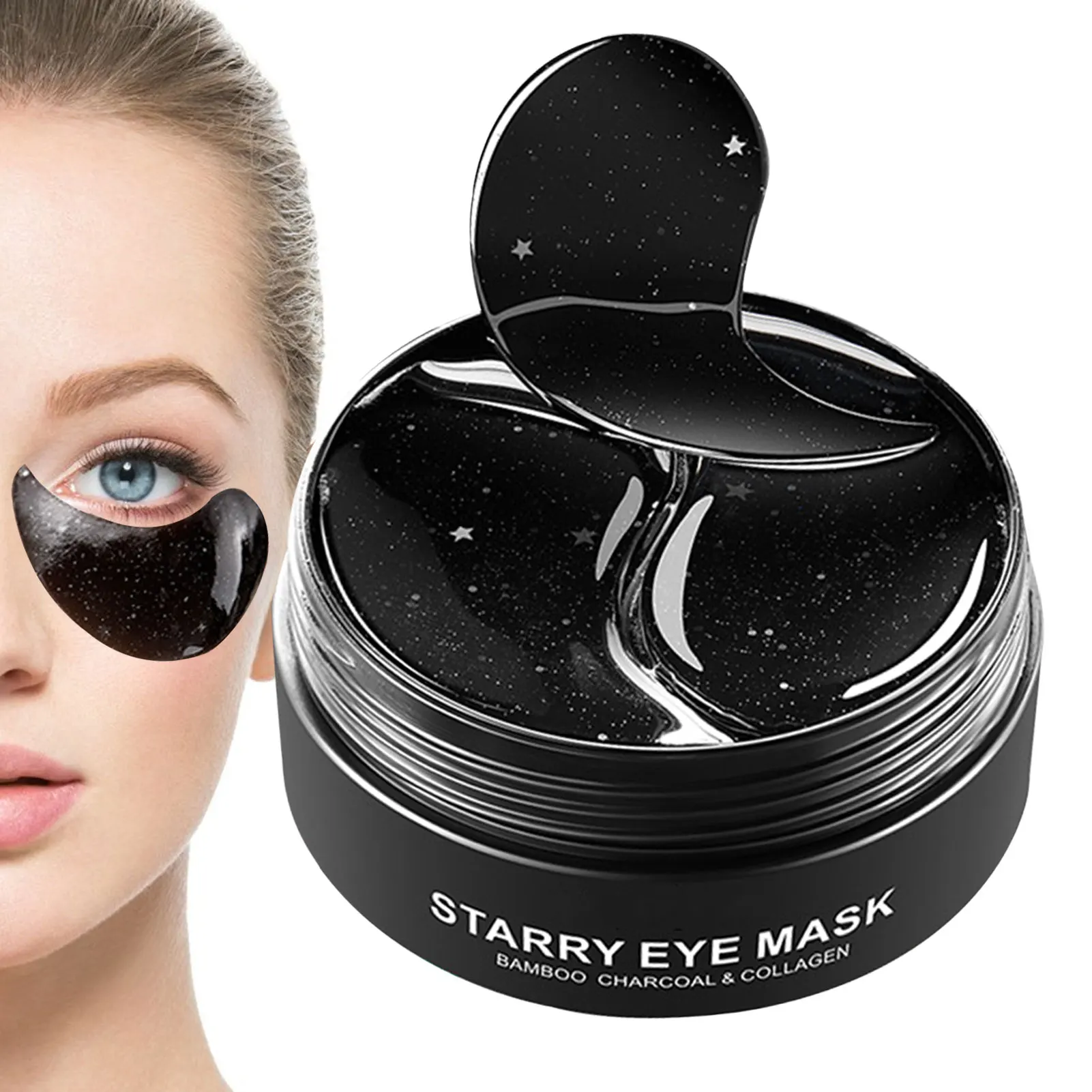 Under Eye Patches Moisturizing Under Eye Pad Eye Pads With Bamboo Charcoal Extract Brightens