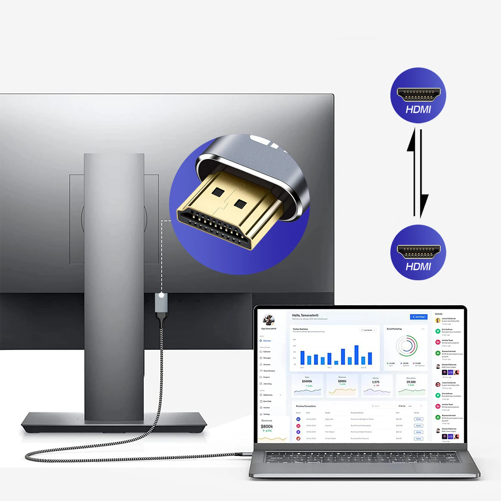 Ultra HD HDMI 2.0 Cable with 4K HDR & 3D Support, High-Speed Ethernet