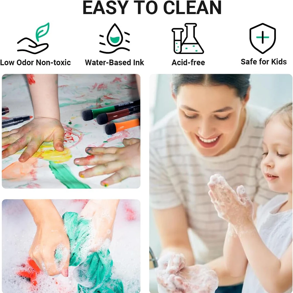 12팩  자석 화이트보드 마커  파인 포인트  건조  지울 수 있는 화이트보드 마커  홈스쿨링이나 사무용품용
