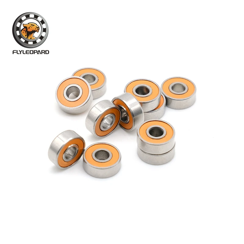 10pcs 낚시 릴 손잡이 베어링 4x7x2.5mm 스테인레스 스틸 하이브리드 세라믹 볼 베어링 ABEC-7 3x8x4 3x10x4 5x10x4 5x11x4 mm