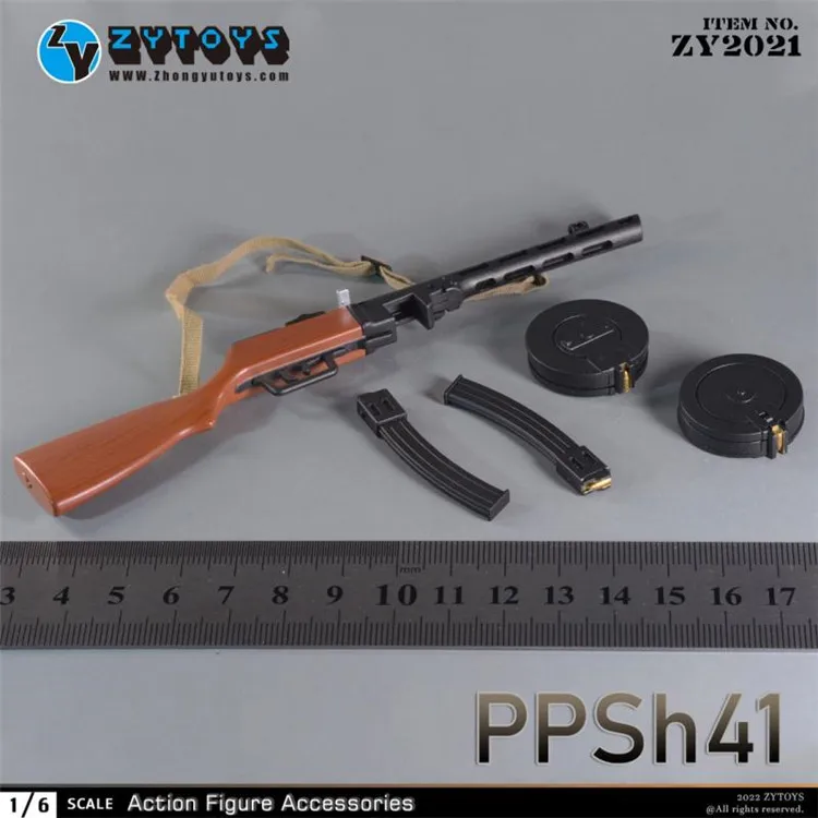 

ZYTOYS ZY2021 1/6 Bobosa PPSh41 Model Soldiers Weapon Accessories Fit 12'' Action Figure In Stock