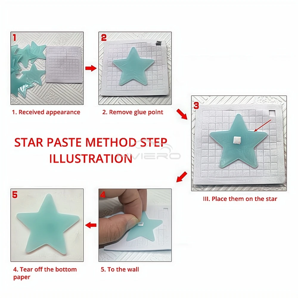Stelle Luminose Cameretta, 316 Pezzi Stelle Adesive Fluorescenti da Parete, Autoadesive Stelle e Luna Luminose da Soffitto, Decorazioni per Cameretta Bambini, Stelline Luminose Adesive Decorative
