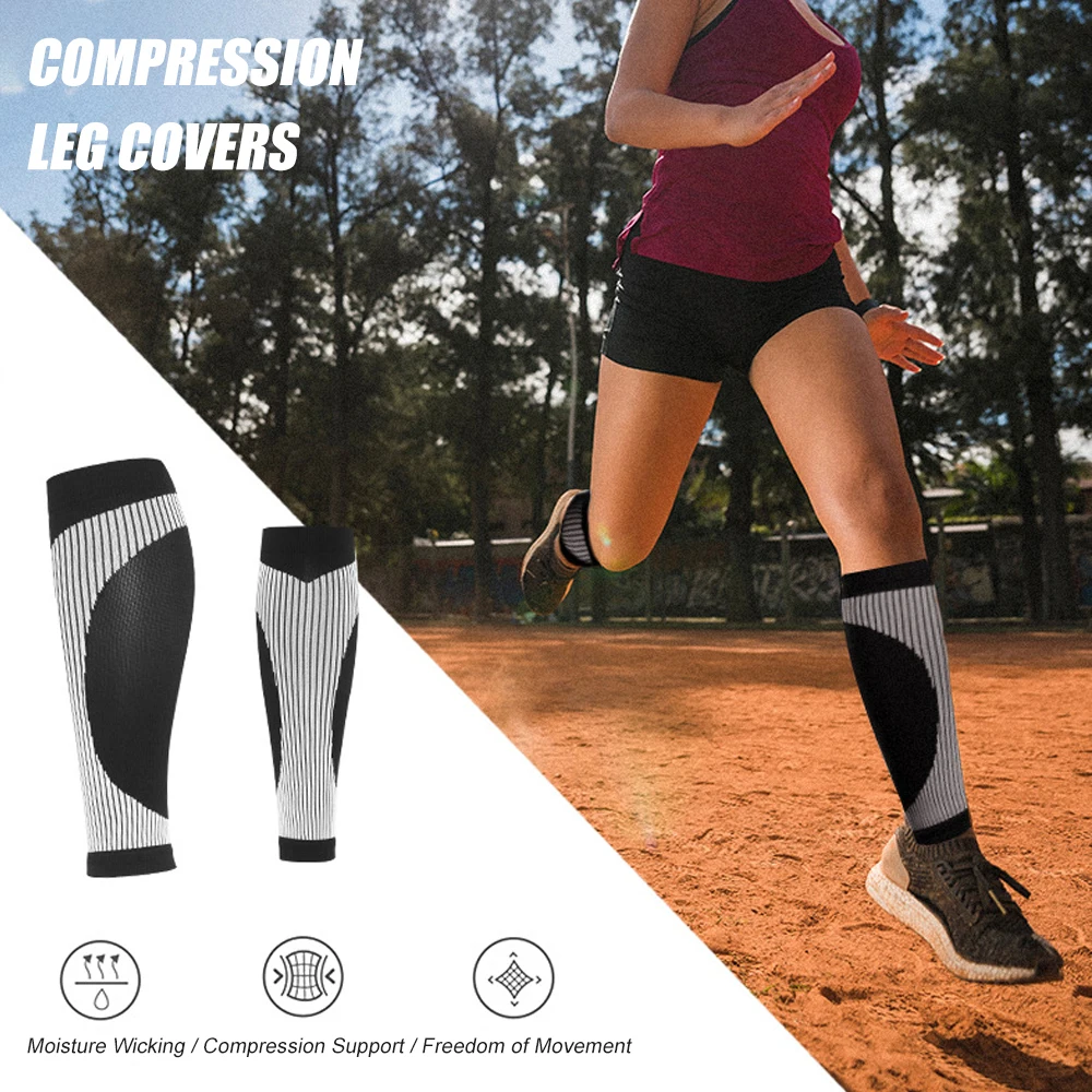 1Pair Calf Compression Sleeve Men and Women 20-30 mmHg, Shin