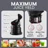 Big Mouth Whole Fruit 5.2”Self-Feeding Chute,Cold Press Masticating Slow Juice Extractor,Easy to Clean,Impact Resistant BPA Free 4