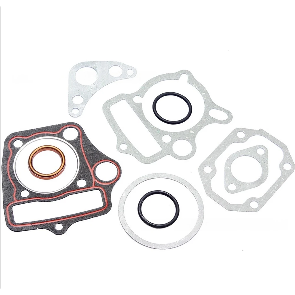 1set Cylinder Gasket Set 52.4mm Head Base With A Round Oil Hole For 110cc 125cc Horizontal Engine For Dirt Bike Maintains