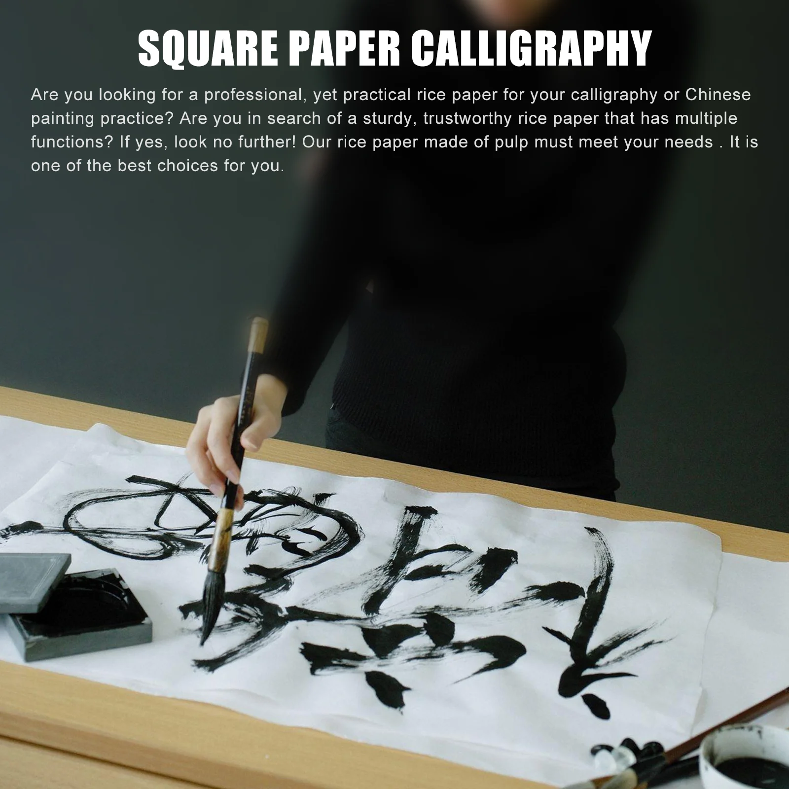 Japanese Art & Calligraphy Set with Paper