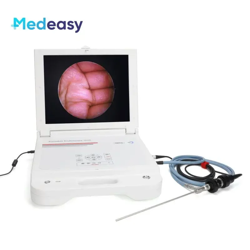 

Medical endoscope camera with led light source/monitor/HD recorder, portable endoscopy camera unit