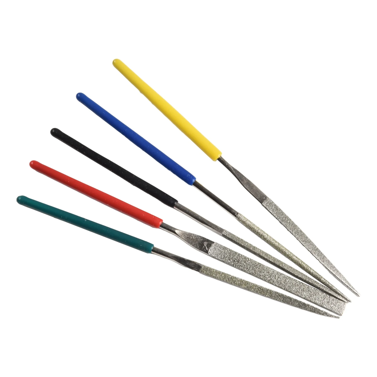 

5Pcs Small Files Needle File Set Pocket Files Deburring For Woodworking Jewels Models Stone DIY Grinding 2×100mm