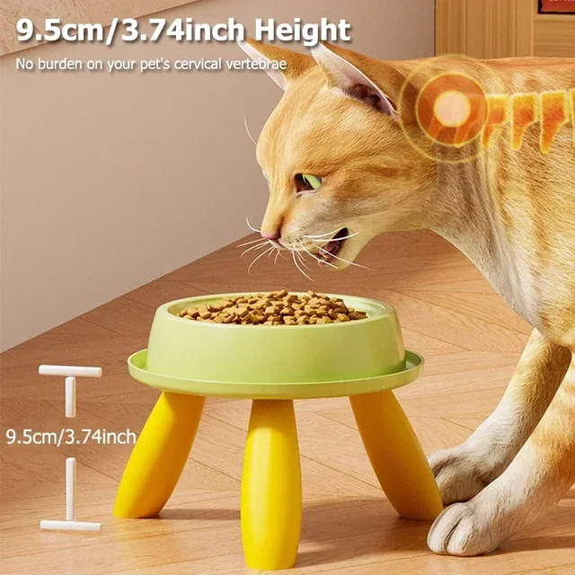 Elevated Pet Food Bowl Non Slip Base Can Hold Food or Water Suitable for Cats Pet Cat Feeding Supplies Pet Food Bowl Dog Bowl 2