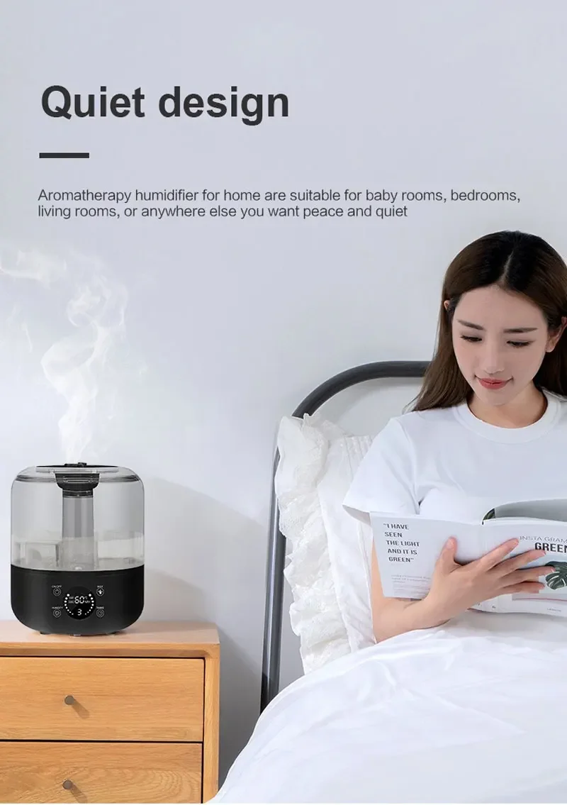 3L Air Humidifier 220V110V Professional Large Capacity Household Humidifier Plant Spray Aroma Diffuser With Remote Control Timer 4