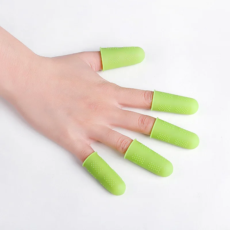 Silicone Finger Protector Sleeve Cover Anti-cut Heat Resistant Finger Sleeves Vegetable Cutting Guard,Household gadgets