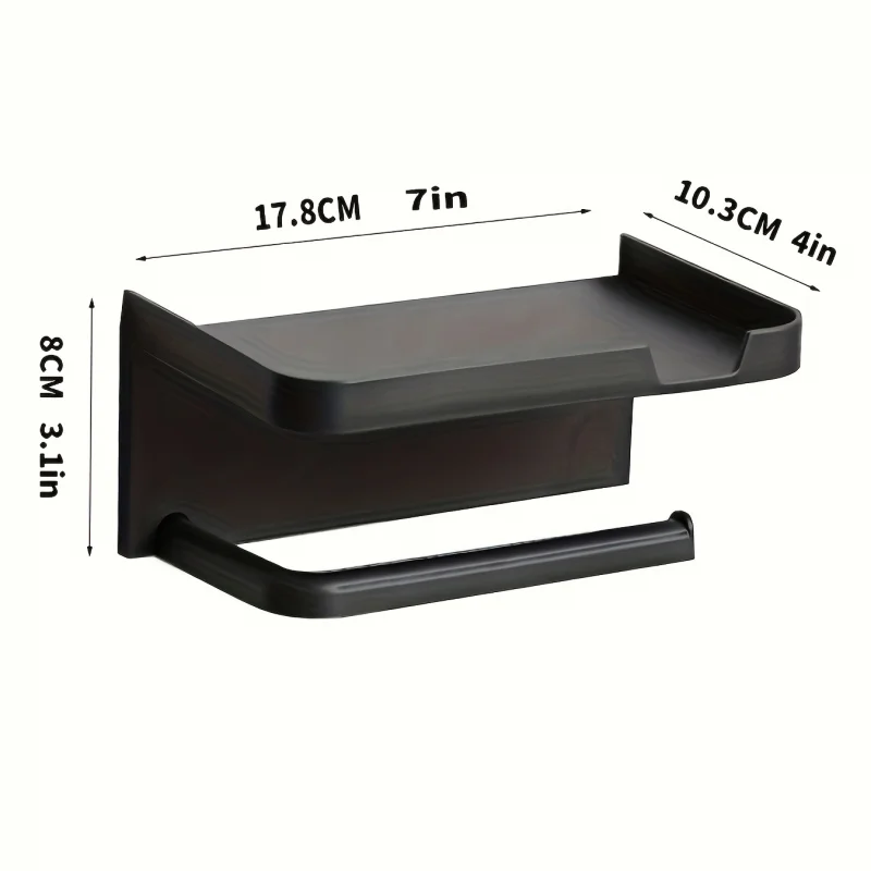 Easy to Install Wall Mounted Bathroom Tissue Holder No drilling required Self Adhesive Toilet Paper Dispenser Storage Holde paper towel holder toilet paper holder toilet paper rack toilet roll holder tissue holder