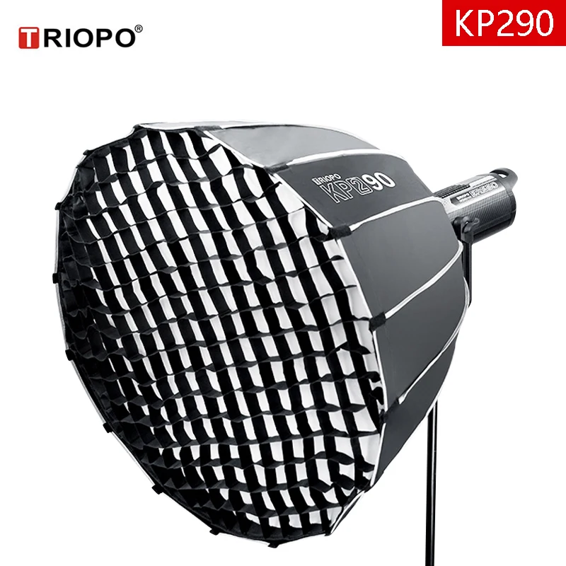 Triopo Photography Softbox Parabolico Professionale 90Cm 120Cm Bowen Flash Deep Mouth Soft Light Box Per Bowens Mount Studio Flash