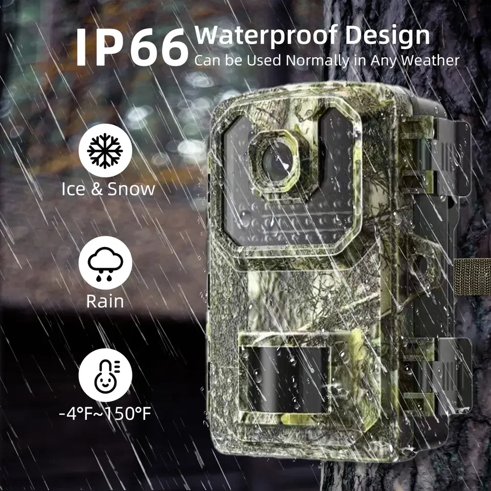 4K Wireless Trail Camera Hunting Cameras Ultra HD Waterproof Hunting Scouting Game Night Vision Surveillance Trap Camera