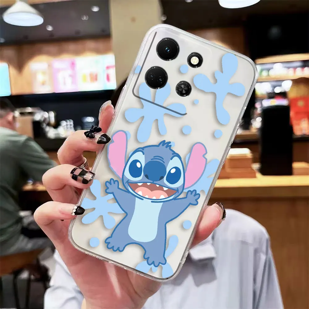 thumbnail image 1 of Clear Phone Case For Infinix NOTE 10 11 12 30 30i SMART 5 6 7 ZERO CAMON 19 20 PRO Case Funda Shell Lilo & Stitch Cartoon Anime, 1 of 5